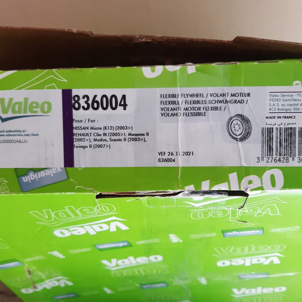 фото №2, Valeo колесо маховик val, 836004 dacia renault