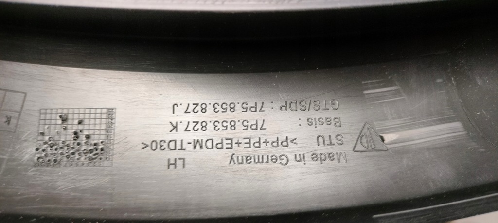 фото №5, Молдинг na крыло левый задняя porsche cayenne 7p5