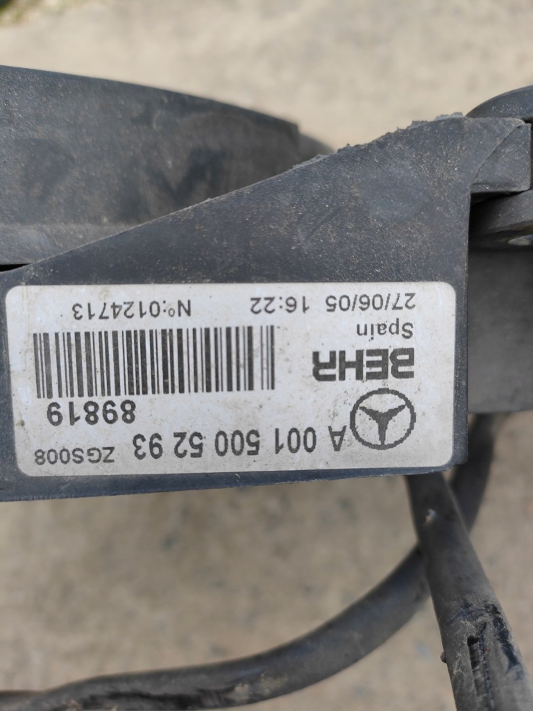 Mercedes-benz viano защита вентилятора радиатора cdi 2.2 дизель a0015005293 Недорого