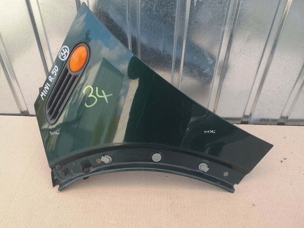 фото №1, Крила лівий mini cooper r50 01-04 przedlift 895/6 british racing green