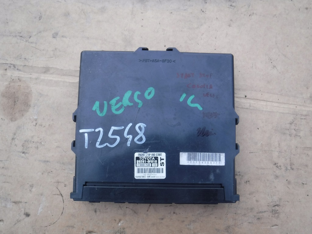 фото №1, Модуль блок управления запуск стоп toyota corolla verso 89261-0f010