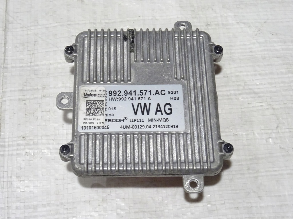 фото №1, Перетворювач модуль led лампи перед skoda kamiq scala 992941571ac 9201