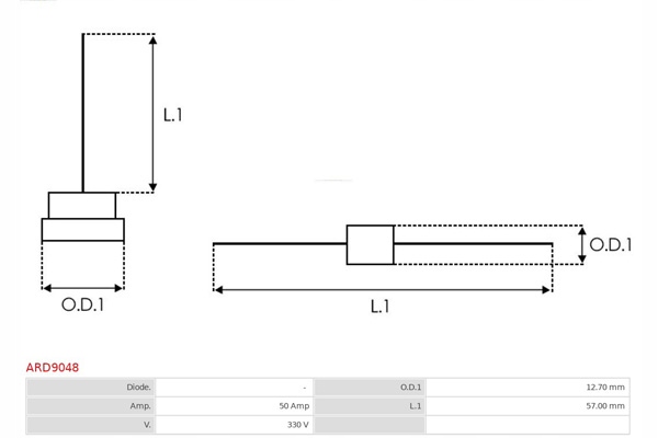 фото №3, Диод генератора as-pl