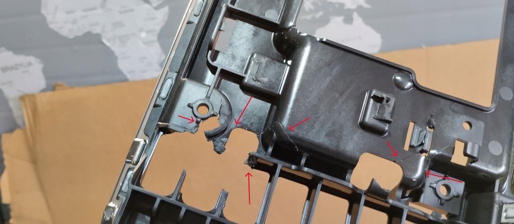 фото №6, Dekor панели консоли mercedes e klasa w214 a2146803003 ambiente