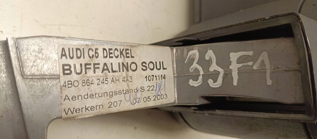 фото №5, Підлокітник кришка підлокітник середній audi a6 c5 4b0864245ah europa 04r