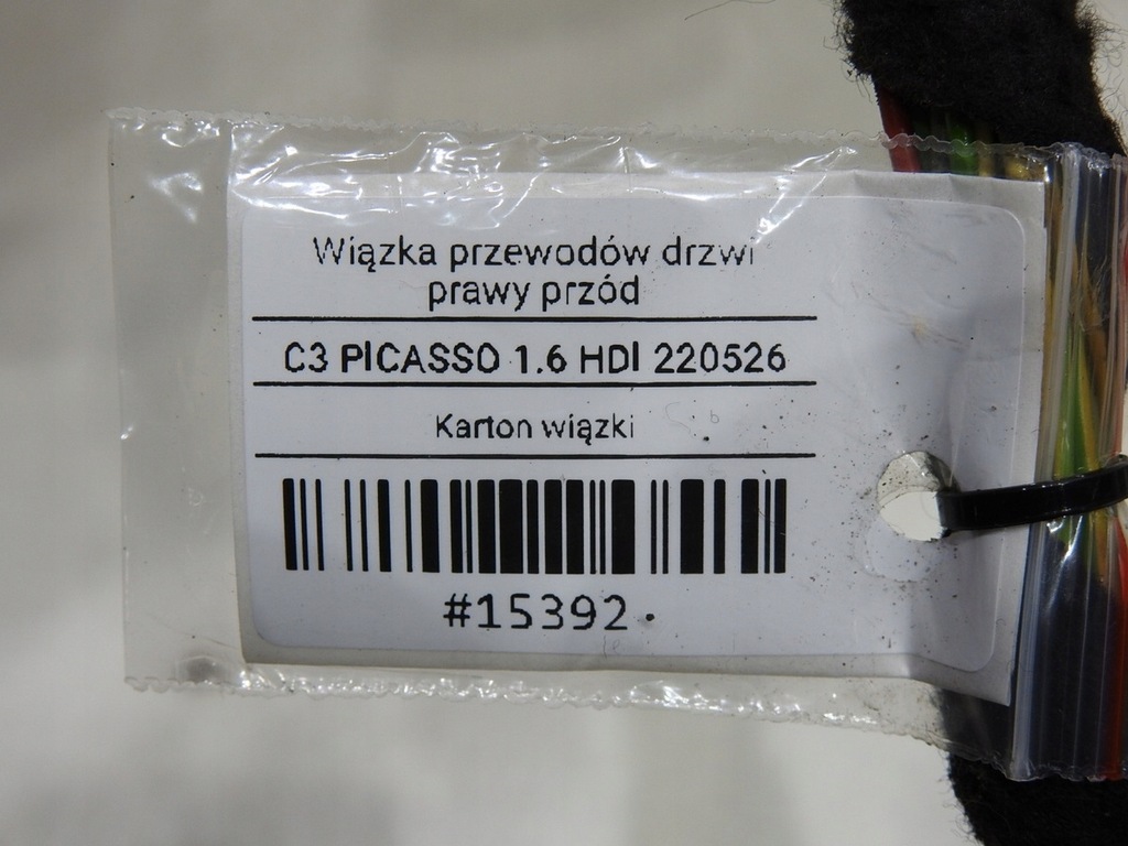 фото №7, Джгут електропроводка двері правий перед c3 picasso