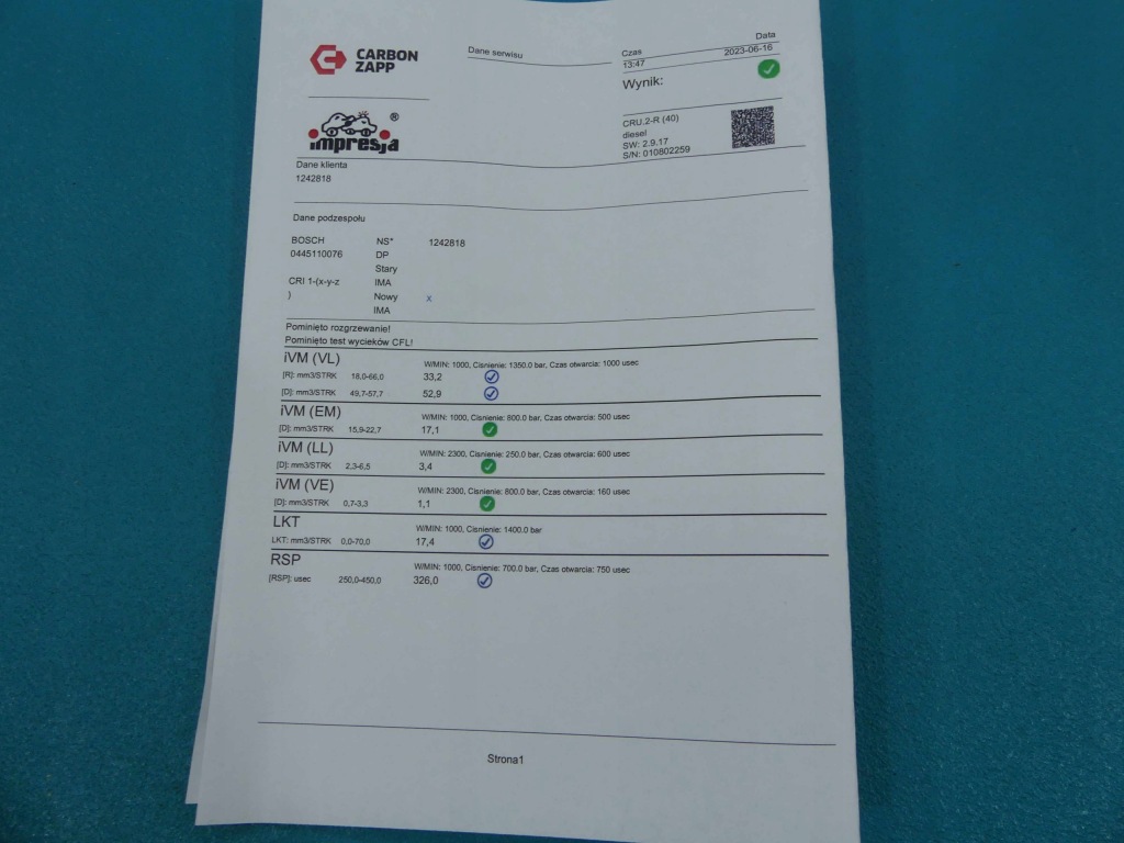 фото №3, Test форсунка citroen xsara picasso 2.0 hdi