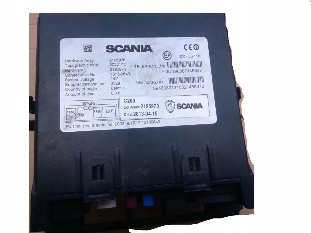 фото №1, Блок керування модуль scania gsm gps 2195973 2195975