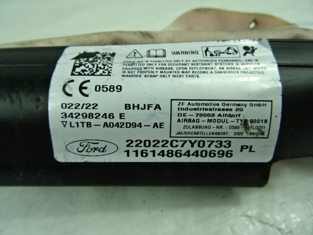 фото №8, Ford puma mk2 шторка безпеки подушка безпеки права l1tb-a042d94-ae