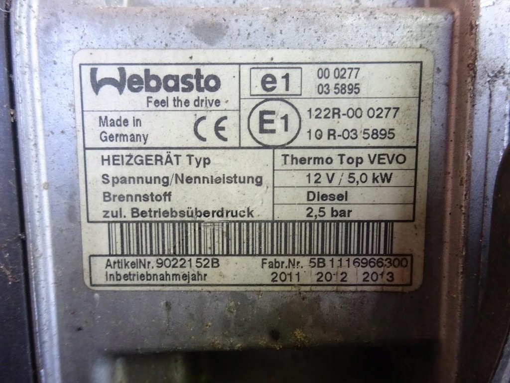 фото №7, Vw sharan seat alhambra 7n нагрівач додатковий обігрівач webasto 7n0815065m