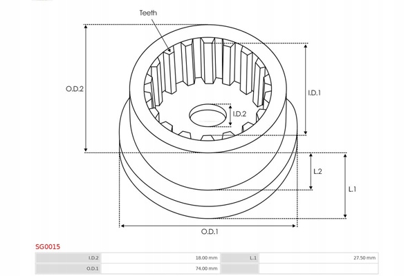 фото №2, Набор ремонтный, стартер as-pl sg0015