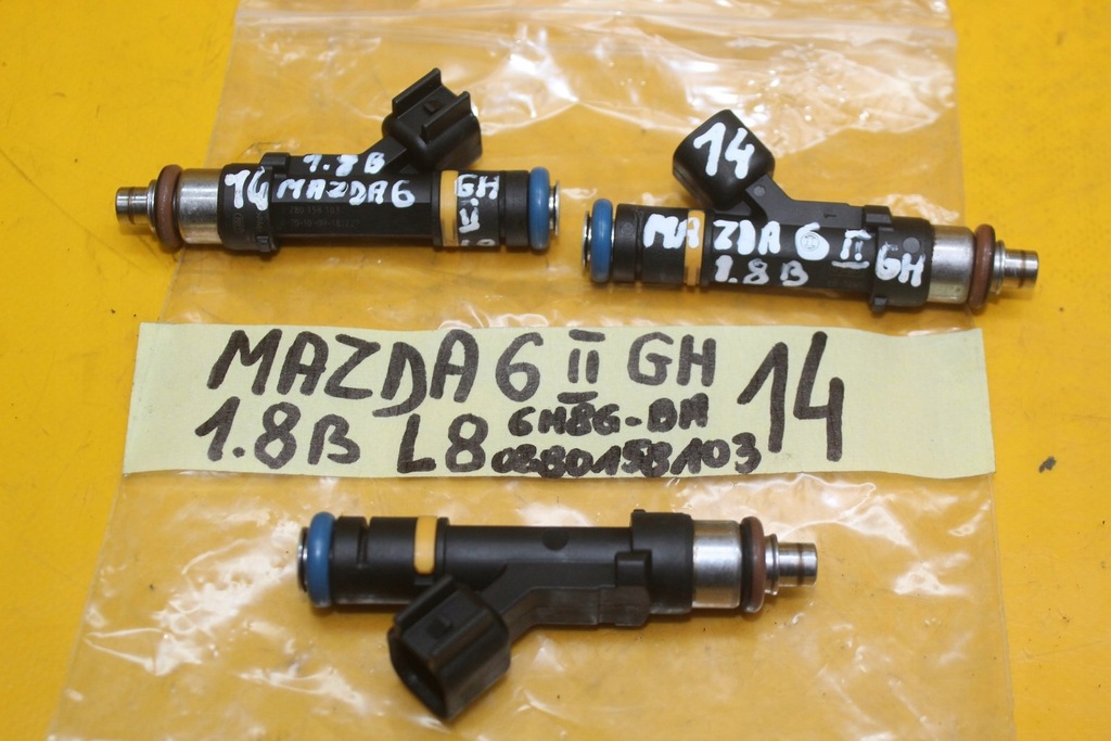 фото №7, Форсунка інжектор mazda 6 ii gh 1.8 16 v l8 6m8g-ba 0280158103