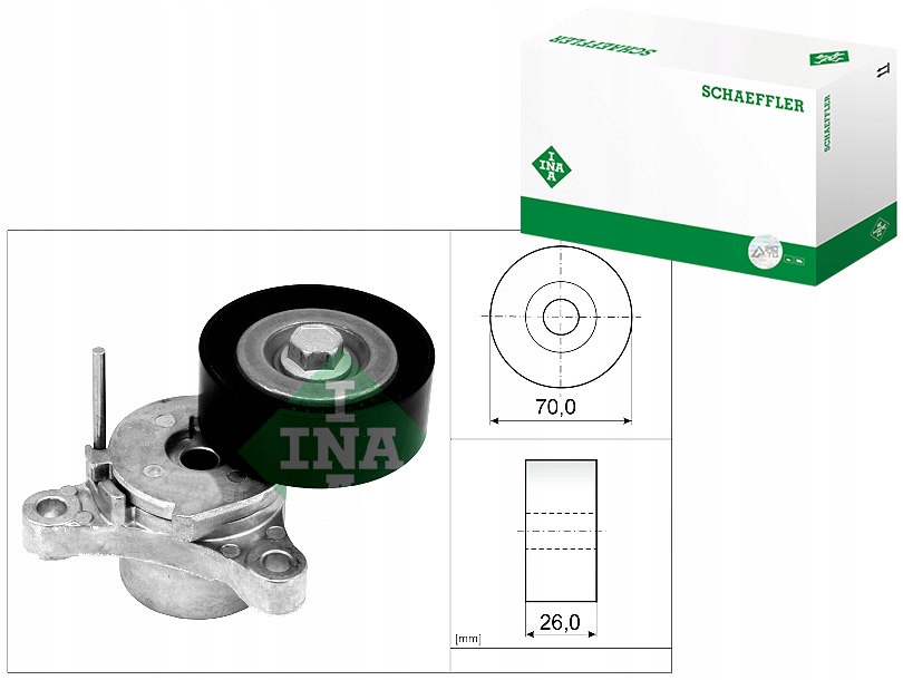 фото №1, Натягувач ремінь клиновий opel antara a cascada insignia a insignia a