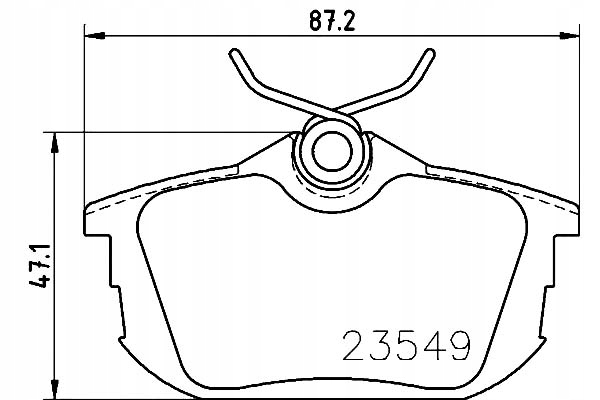 фото №1, Hella тормозные колодки тормозные mitsubishi carisma 1.8 msx