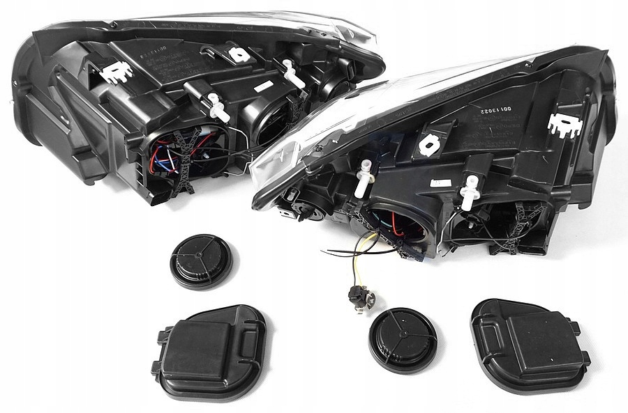 фото №5, Bmw x1 e84 кільця led фари лампи передні led black depo кільця