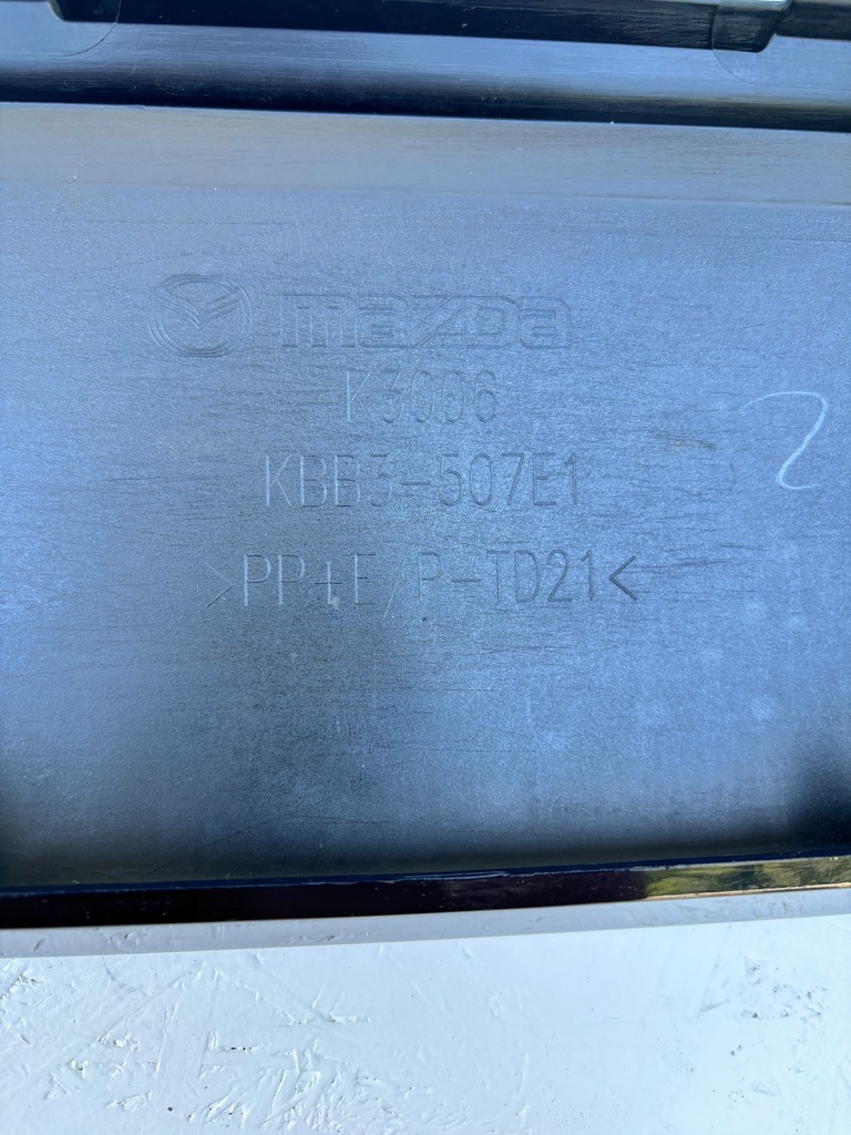 фото №10, Mazda cx90 cx 90 накладка верхний решетка бампера перед kbb3-507e1