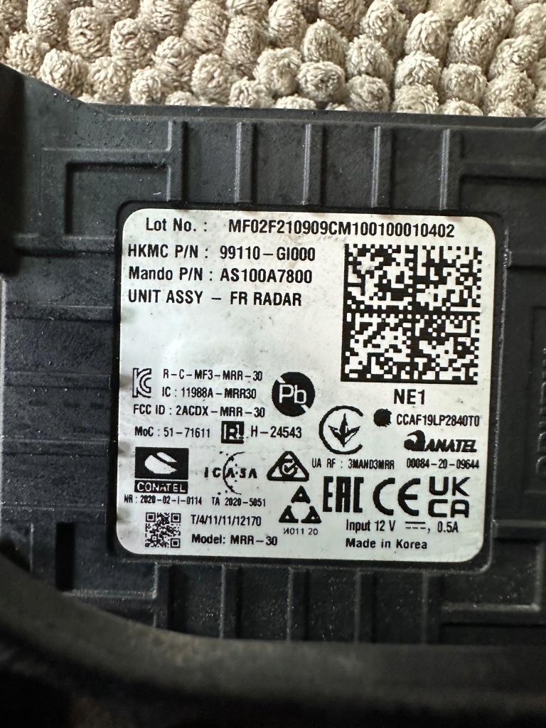 фото №4, Hyundai ioniq радар датчик distronic модуль acc передний оригинальный