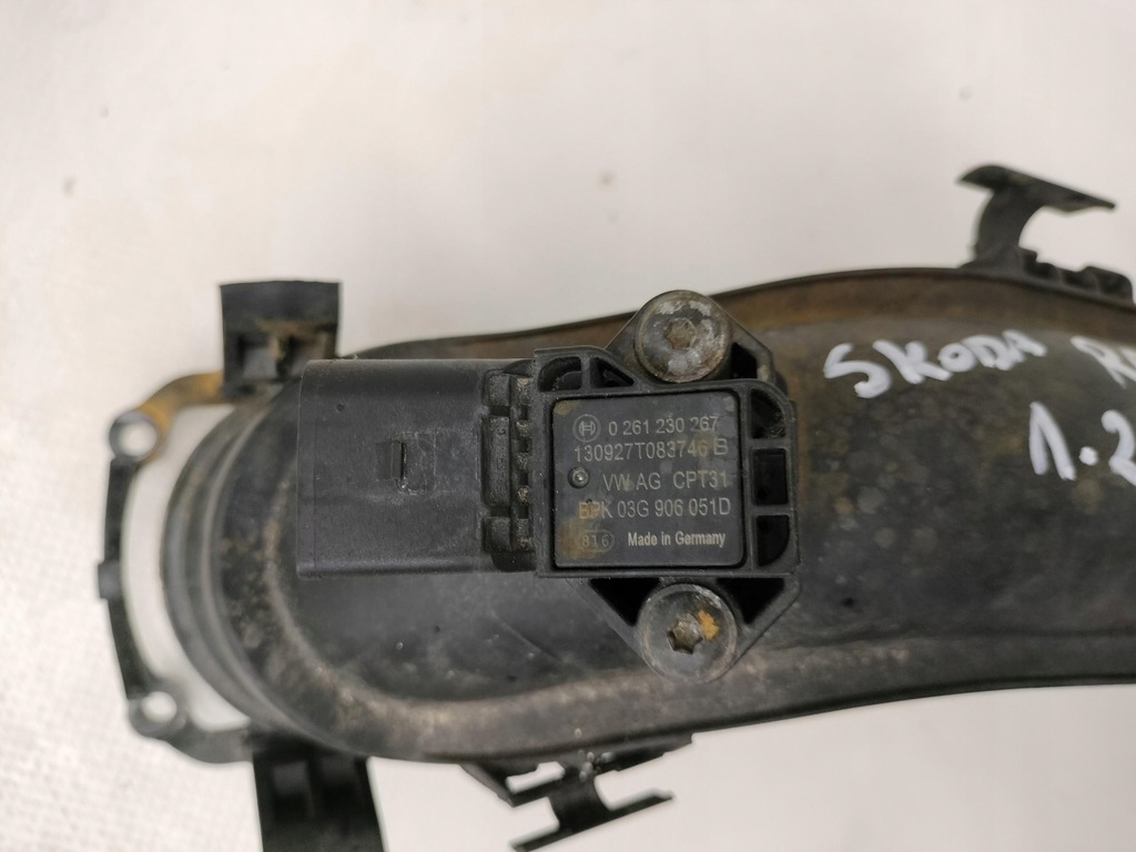 фото №4, Труба інтеркулер датчик skoda rapid 1.2 tsi fabia polo 03f145673f