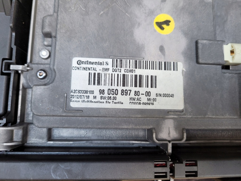 фото №5, Дисплей навигация панель citroen c4 picasso ii