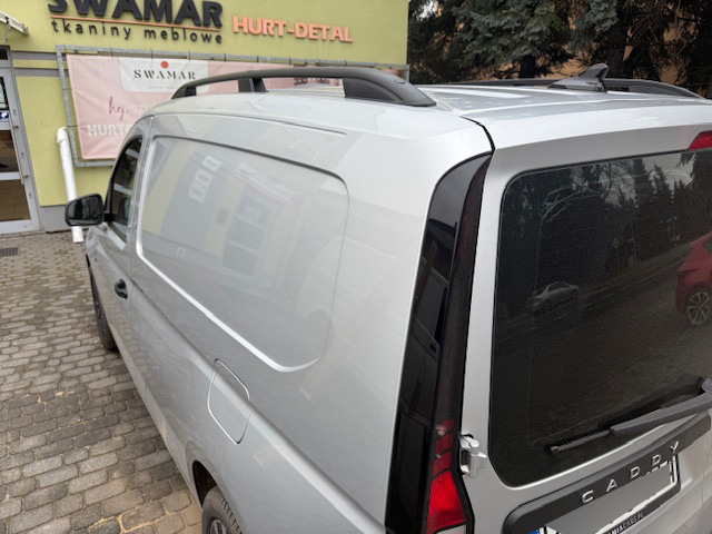 фото №8, Vw volkswagen caddy v 2021+ багажник рейлинги кровельные чёрные l1 короткий