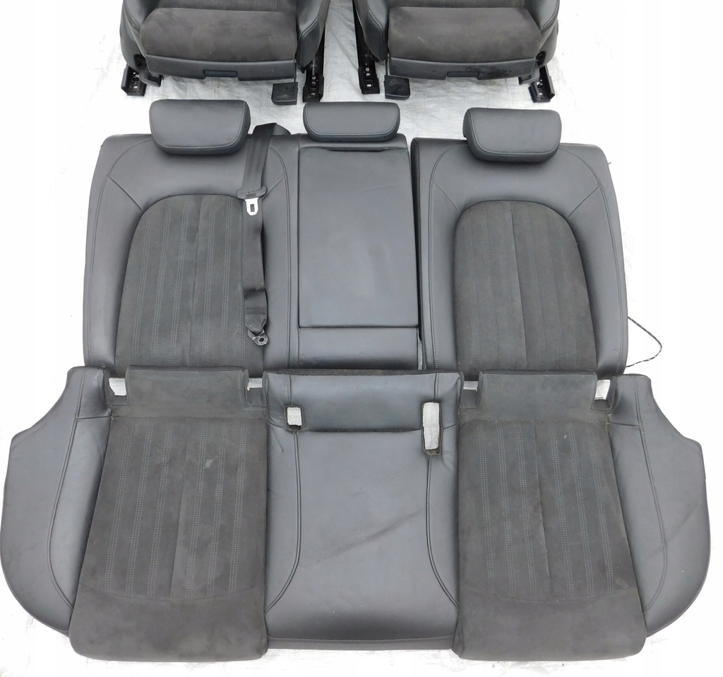 фото №13, Audi a6 c7 sedan сидіння заднє сидіння alcantara підігрів сидіння лівий права спинка