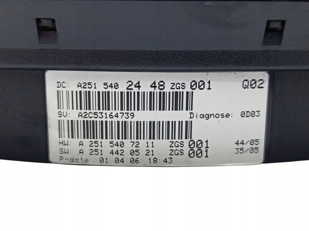 2007 mercedes-benz ml w164 счетчик a2515402448 Доставка