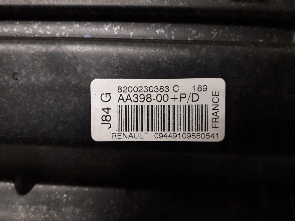 фото №12, Renault scenic 2 ii 03- консоль приборная панель подушки безопасности датчик подушка безопасности ремни