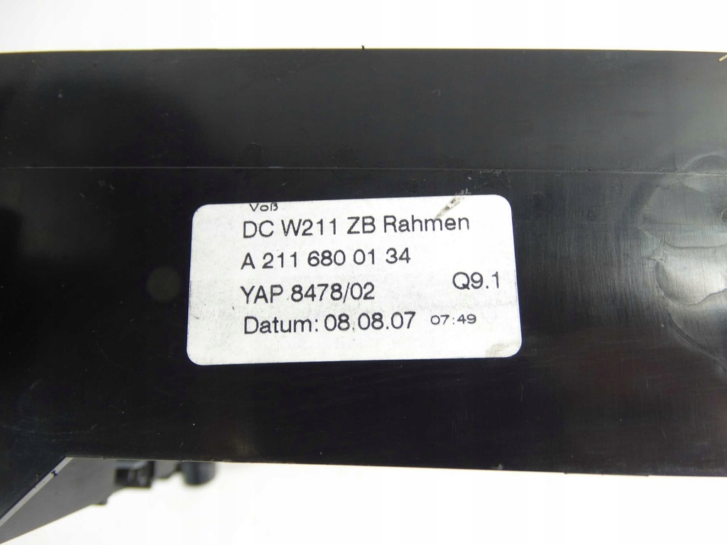 фото №4, Mercedes e klasa w211 рамка каркас радіо a2116800134