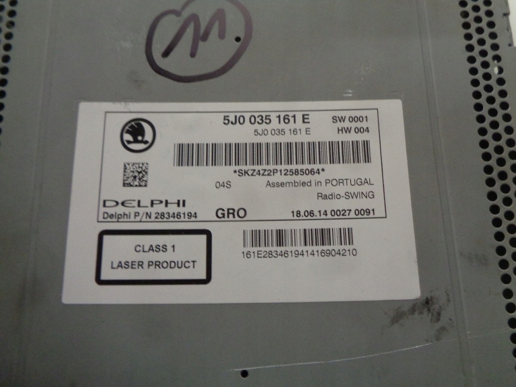 фото №4, Skoda fabia roomster радио swing cd mp3 5j0035161e