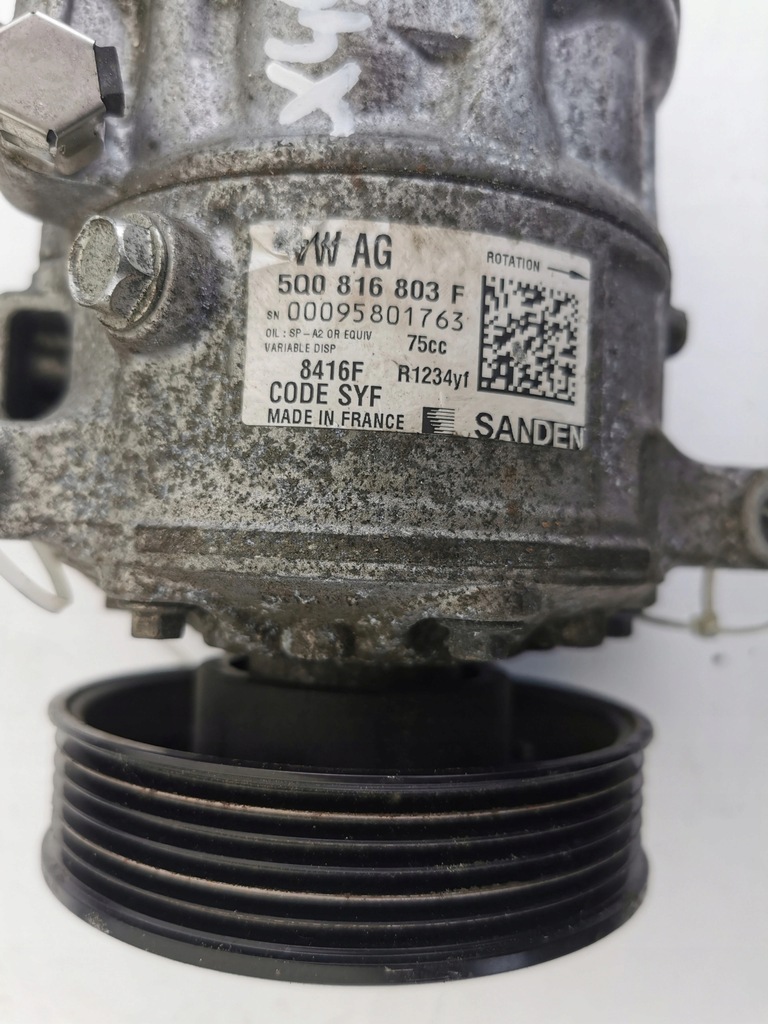 фото №3, Skoda rapid 1.0b 5q0816803f компресор кондиціонера