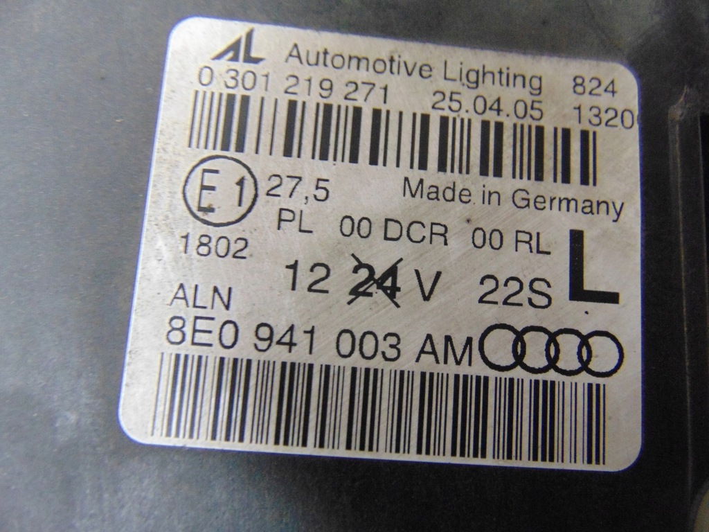 фото №16, Лампа ліва перед ксенон audi a4 b7 europa комплектна