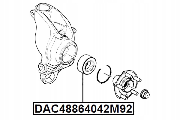 фото №2, Febest підшипник ступиця задні land rover range rover evoque 2011-