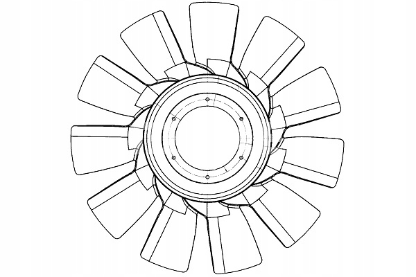 фото №2, Вентилятор вентилятора scania p g r t dc13.05-dc16.22 03.04- mahle
