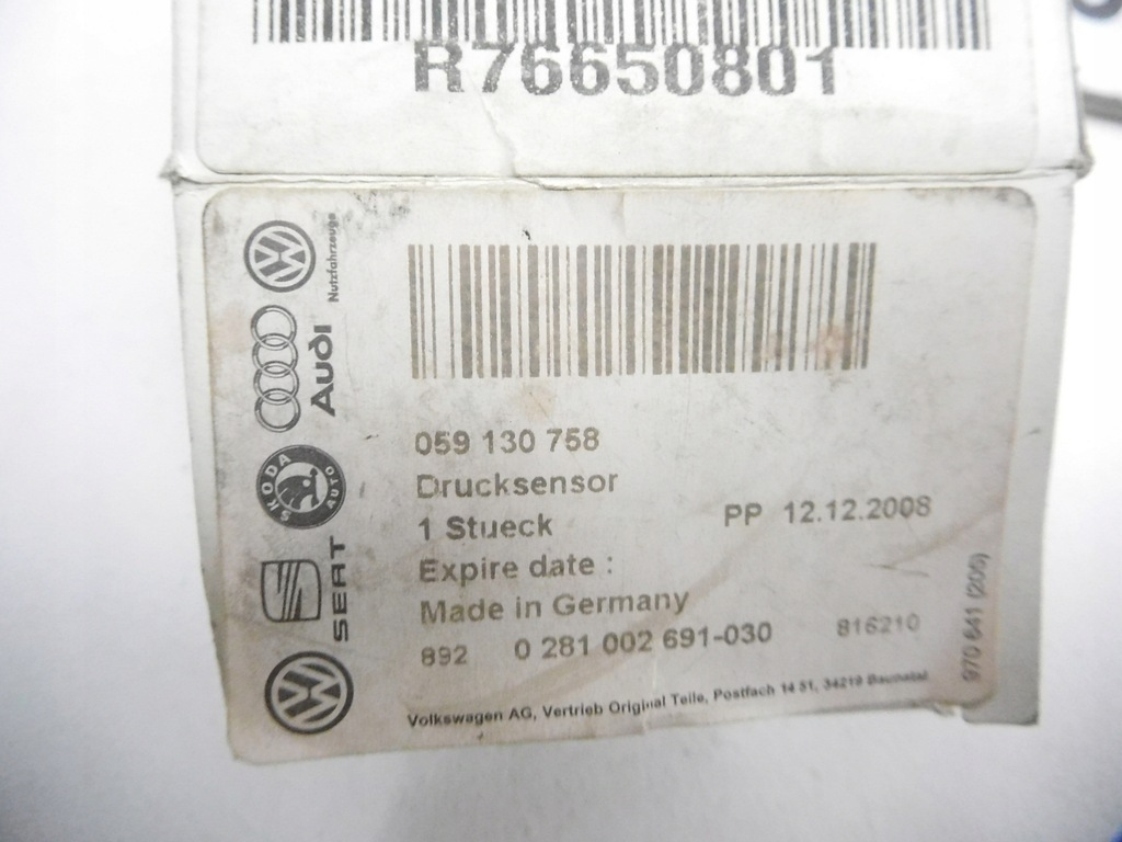 фото №7, Датчик давления топлива audi vw mercedes 59130758