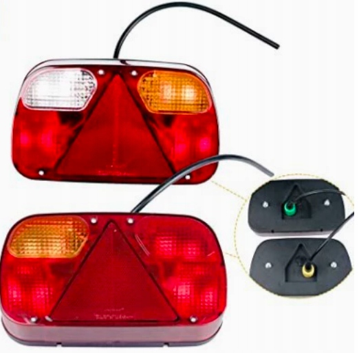 Задні ліхтарі  led 12v до причепа набір 2 szt світло стоп поворотник в Україні