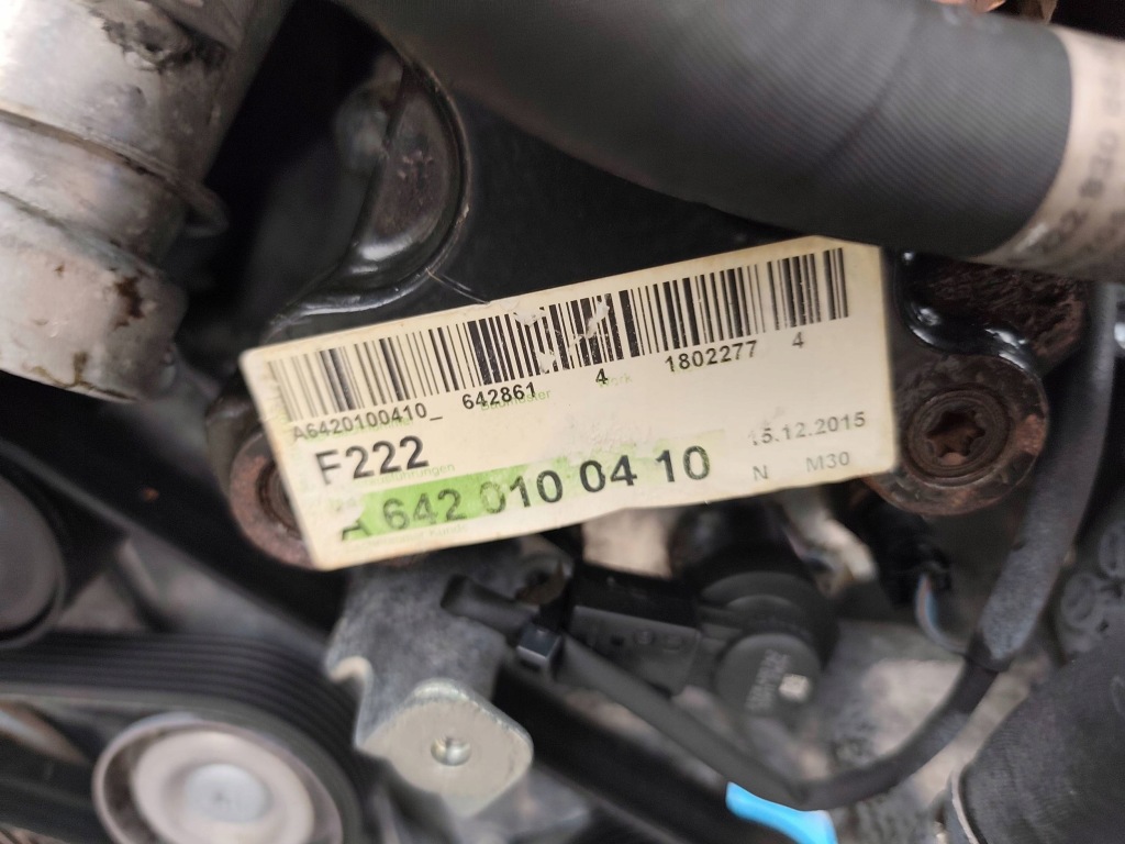 Mercedes w222 двигатель 350 cdi 642861 комплектный  2015r с Разборки