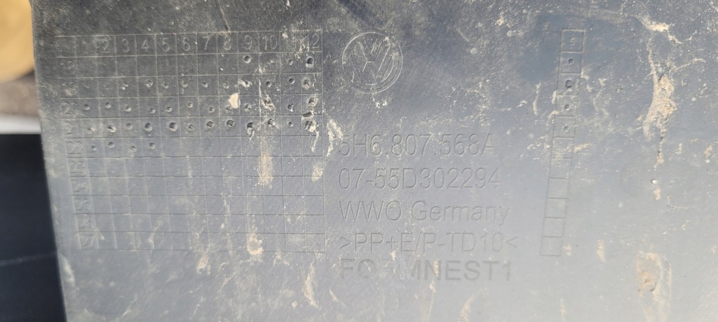 фото №9, Vw golf viii 8 накладка спойлер накладка-спойлер диффузор бампер задняя // 1624