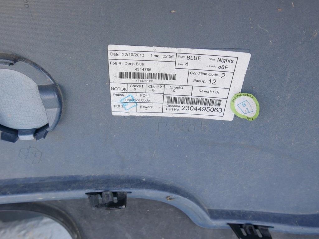 фото №11, Mini cooper f57 f56 бампер задня задній pdc