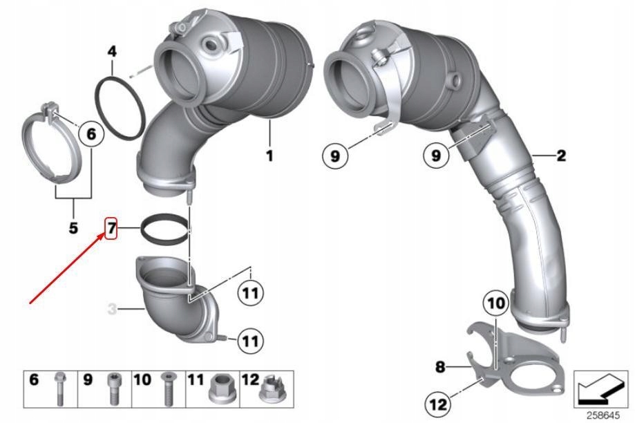фото №9, Кільце ущільнювальний bmw f10 f11 f07 x5 e70 оригінальний 18307577959