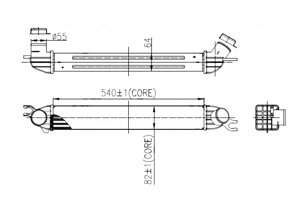 Радиатор интеркулер mini r56 r57 r60 r61 с Разборки