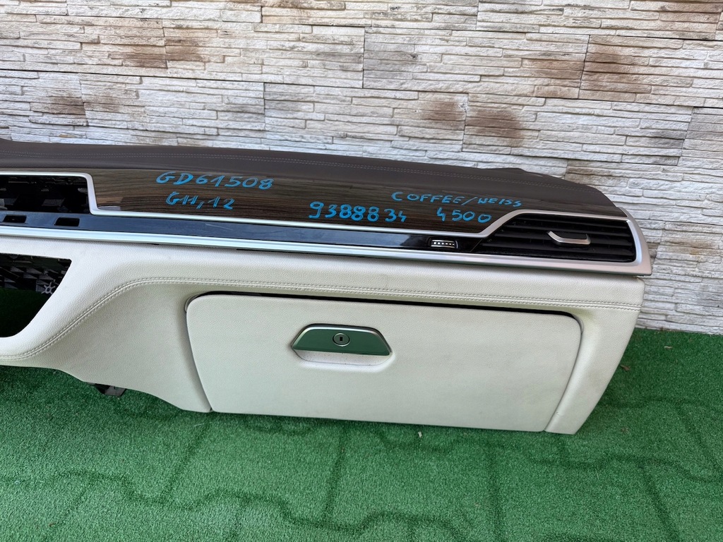 фото №8, Приборная панель консоль подушка безопасности bmw 7 g11 g12 coffee weiss 9388834