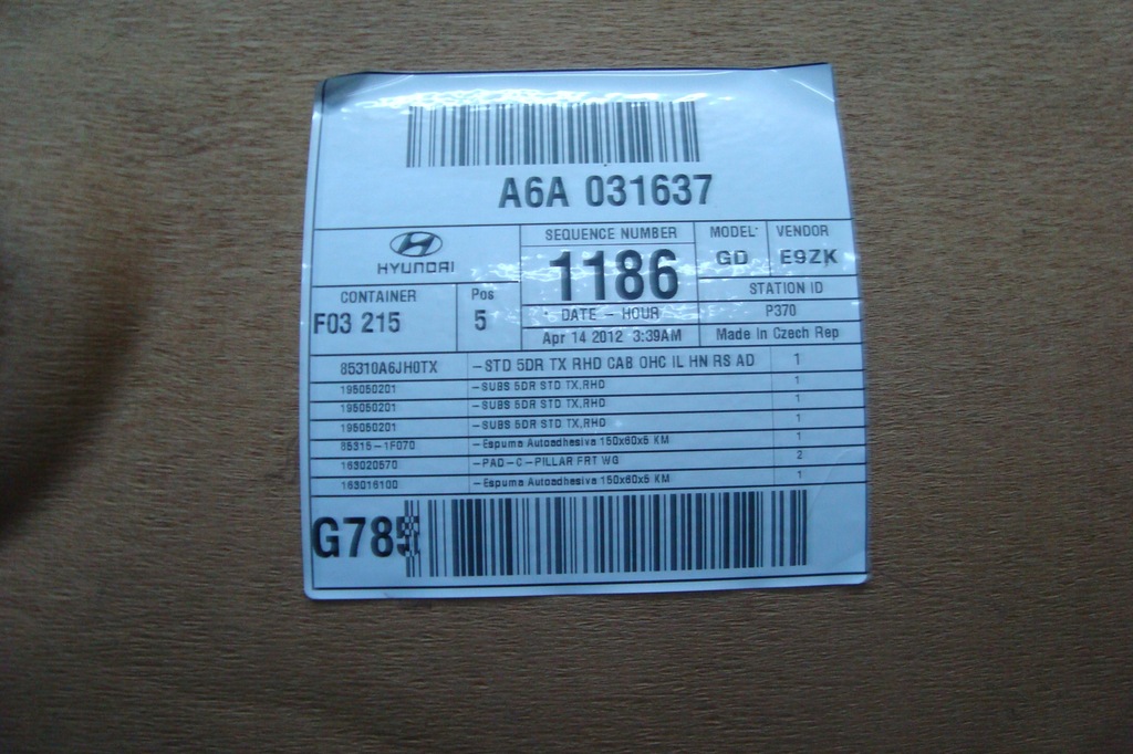 фото №8, Потолок 5d hb hyundai i30 ii 12-17 poznań