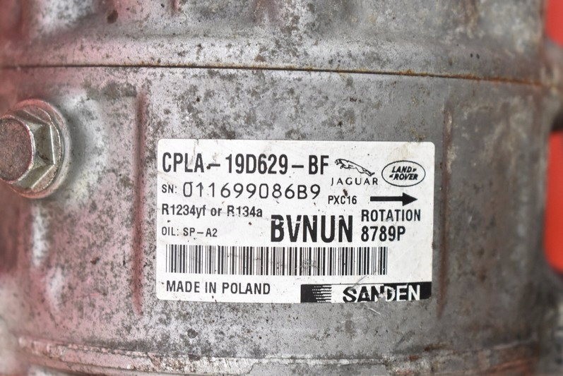фото №6, Компресор насос кондиціонера cpla-19d629-bf jaguar xe 2.0 d 161 km 14-19