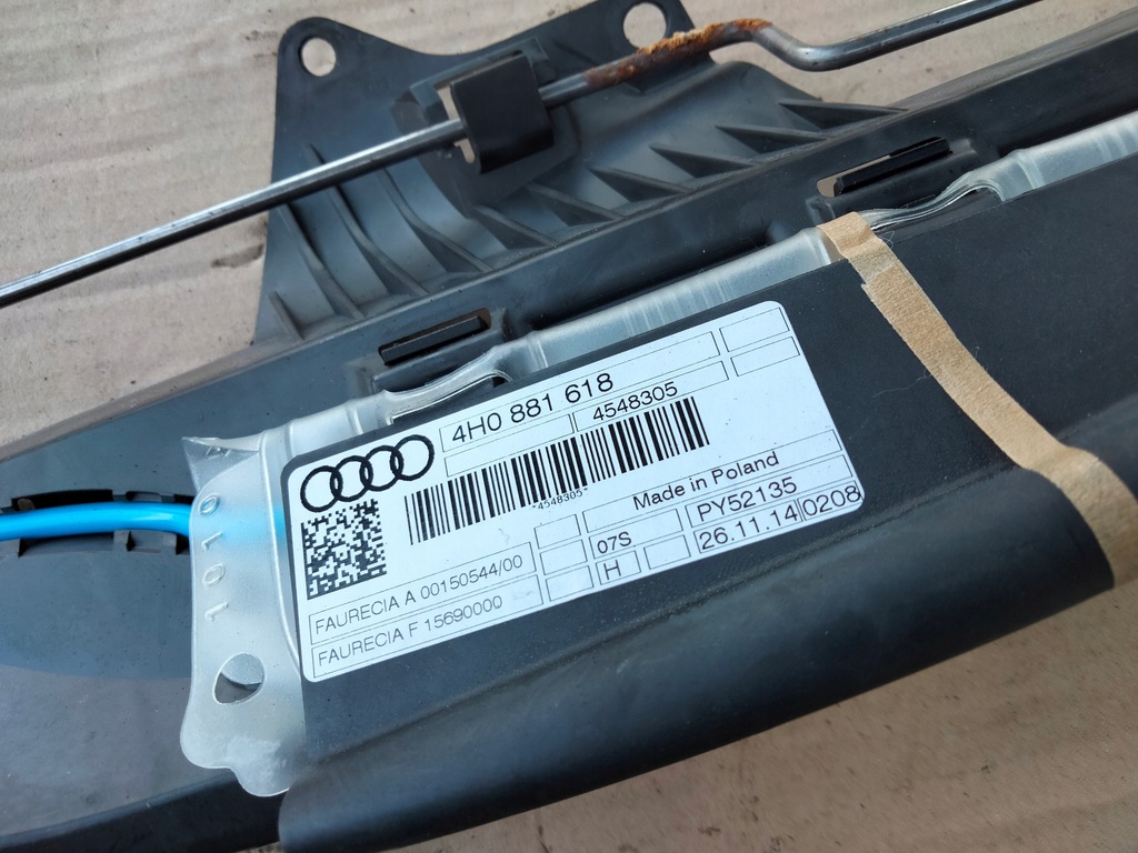 фото №10, Подушка пневматична сидіння audi a8 d4 4h0881617