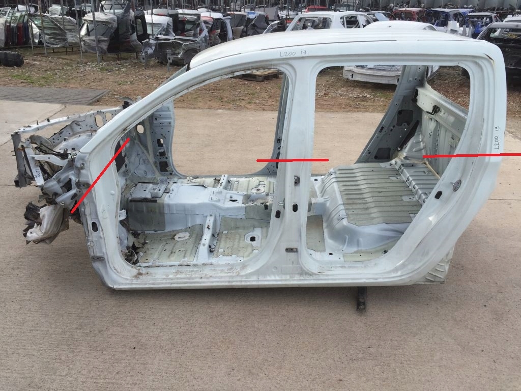 фото №1, Mitsubishi l200 v 2019 поріг блок двигуна середній лівий чверть задня задня