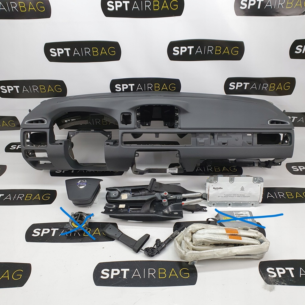 фото №1, V70 xc70 s80 панель приладів консоль подушки безпеки ремені подушка безпеки