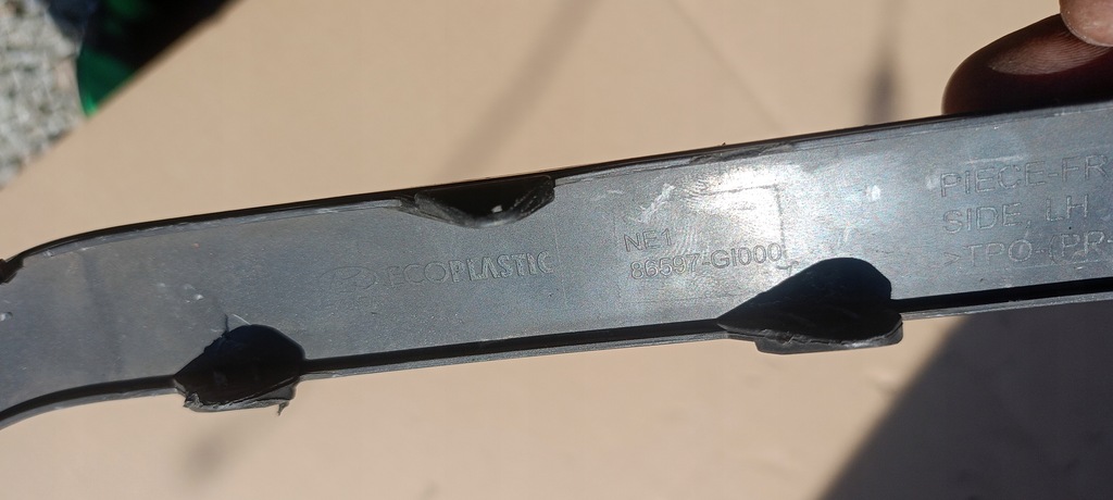 фото №7, Решётка радиатора молдинг бампера перед левая hyundai ioniq v 5 21r.- 86597-gi000