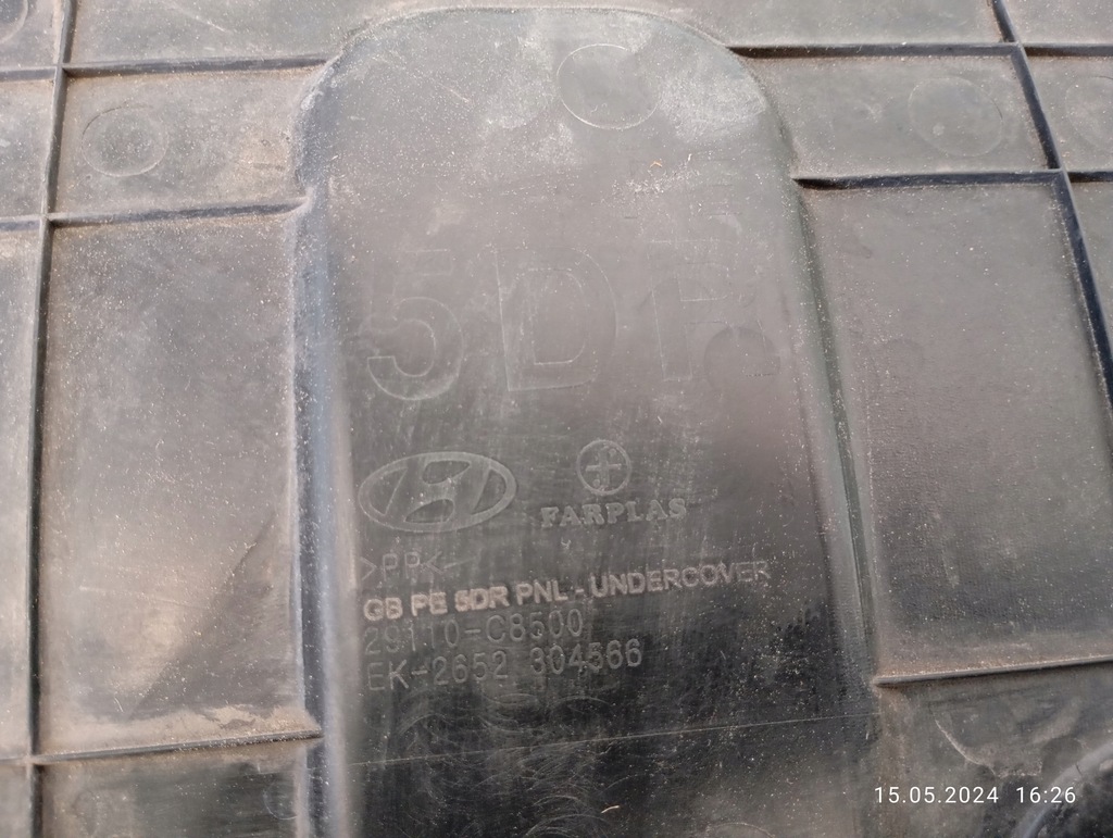 фото №8, Захист pod бампер hyundai i20 ii 2018- 29110-c8500 oryg