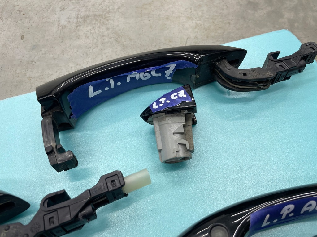 фото №8, Ручка keyless a6 a7 c7 q7 led перед задняя ly9t оригинал комплектная