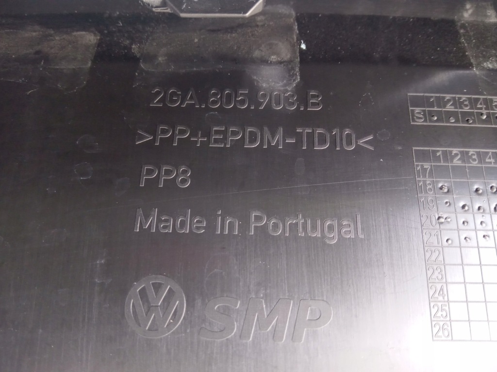 фото №4, Накладка спойлер бампера перед volkswagen t-roc 17+